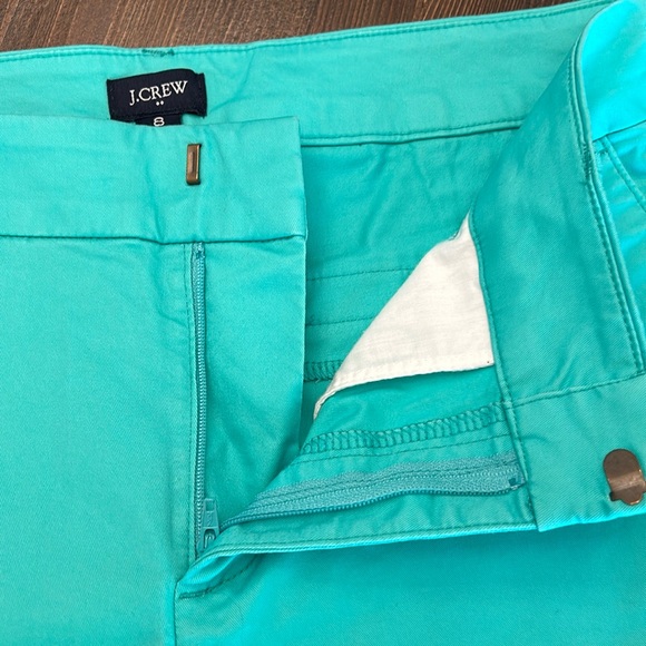 J.crew Factory 9" Frankie bermuda chino short Green AL569 Size 8. NWOT - Picture 8 of 16